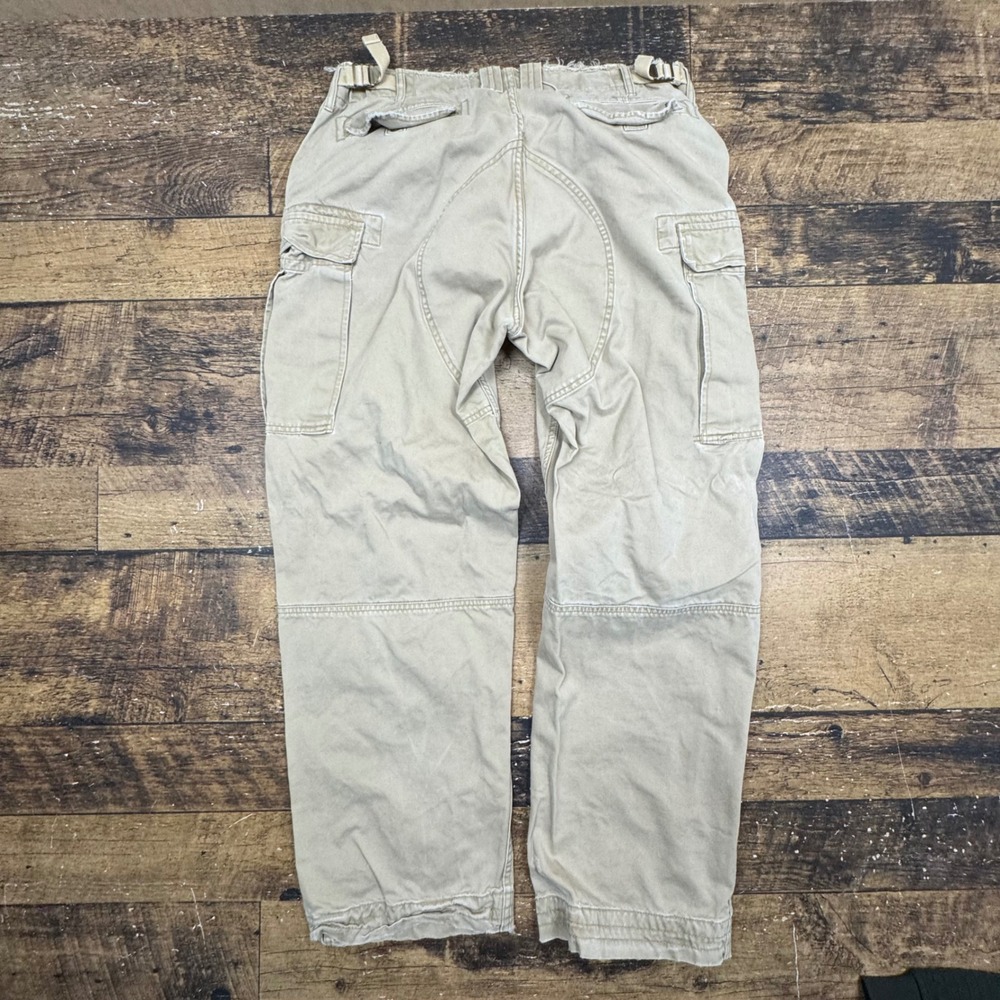 Polo‎ Ralph Lauren Mens Cargo Pants Khaki Cotton Straight Leg Size 33x32 - Picture 8 of 8